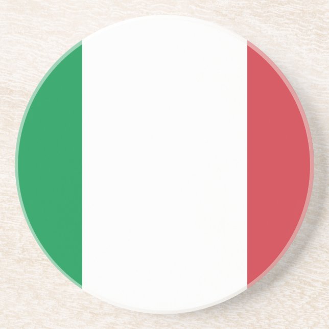 Italienische Flagge Getränkeuntersetzer (Vorne)