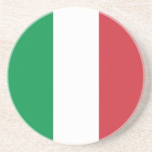 Italienische Flagge Getränkeuntersetzer