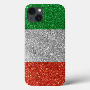 Italienische Flagge Glitzer Trendy Stylish Color Case-Mate iPhone Hülle