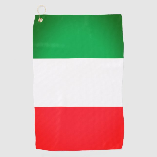 Italienische Flagge Golf Handtuch (Vorderseite)