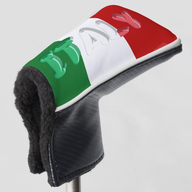 italienische Flagge Golf Headcover (3/4 Vorderseite)