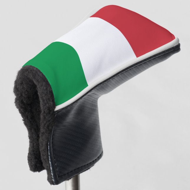 Italienische Flagge Golf Headcover (3/4 Vorderseite)
