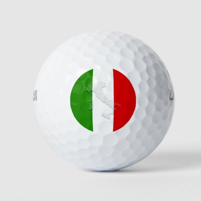 Italienische Flagge Golfball (Vorderseite)