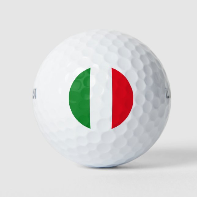 Italienische Flagge Golfball (Vorderseite)