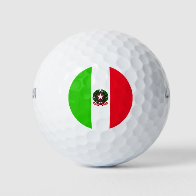 Italienische Flagge Golfball (Vorderseite)