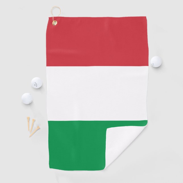 Italienische Flagge Golfhandtuch (Insitu)