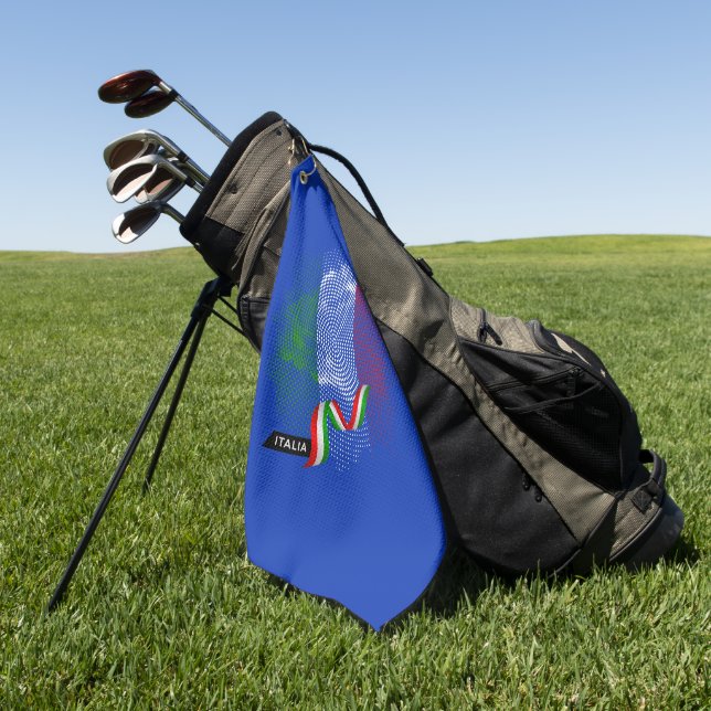 Italienische Flagge Golfhandtuch (Gras)