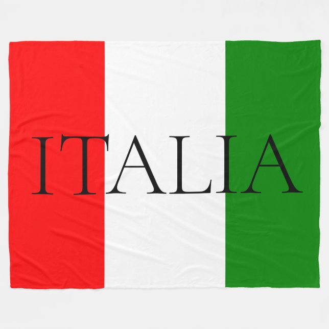 Italienische Flagge Großes ITALIEN Fleecedecke (Vorderseite (Horizontal))