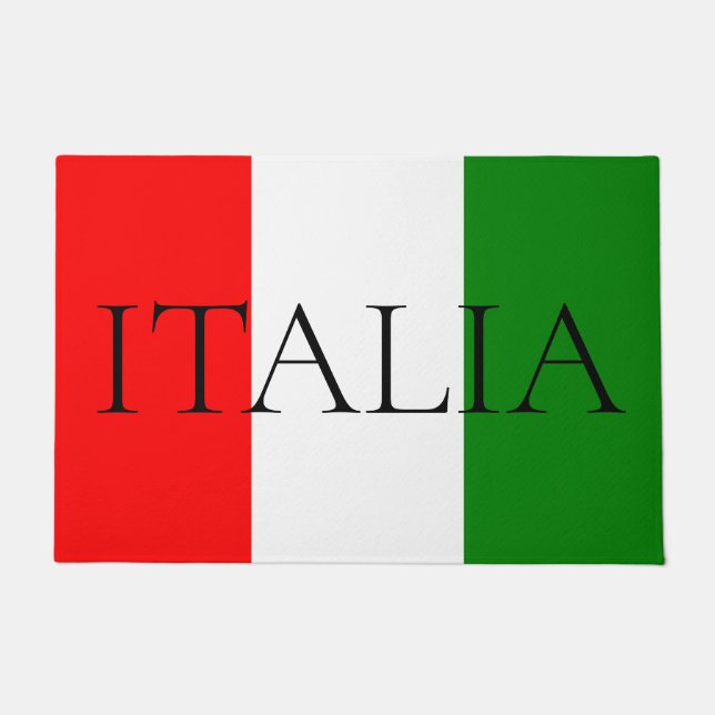 Italienische Flagge Großes ITALIEN Fußmatte (Vorderseite)