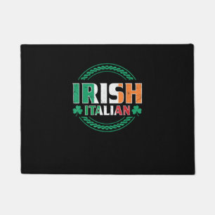 Italienische Flagge Half irisch Halb Italienische Fußmatte