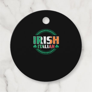 Italienische Flagge Half irisch Halb Italienische  Geschenkanhänger