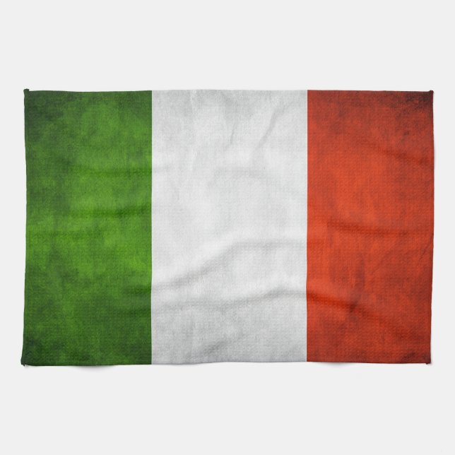 Italienische Flagge Handtuch 16" x 24 (Horizontal)