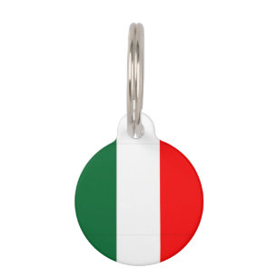 Italienische Flagge Haustiermarke