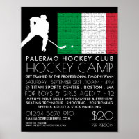 Italienische Flagge, Hockey-Spieler, Campingwerbun