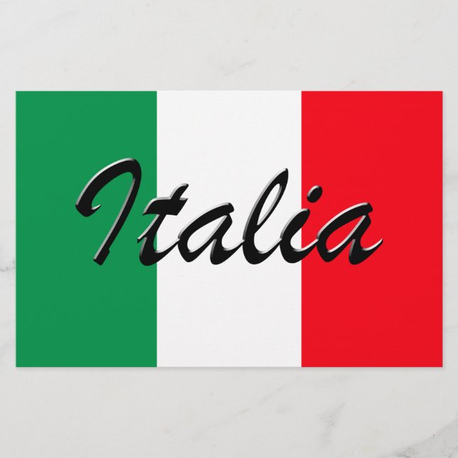 Italienische Flagge - hohe Qualität (Vorderseite)