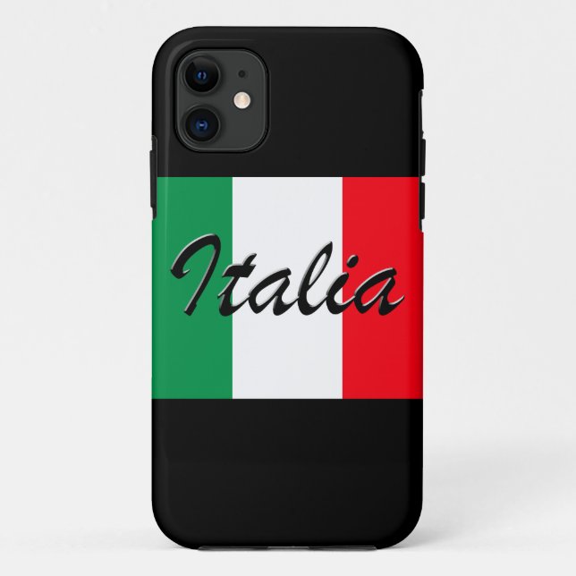 Italienische Flagge - hohe Qualität Case-Mate iPhone Hülle (Rückseite)