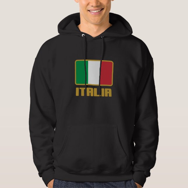 Italienische Flagge Hoodie (Vorderseite)
