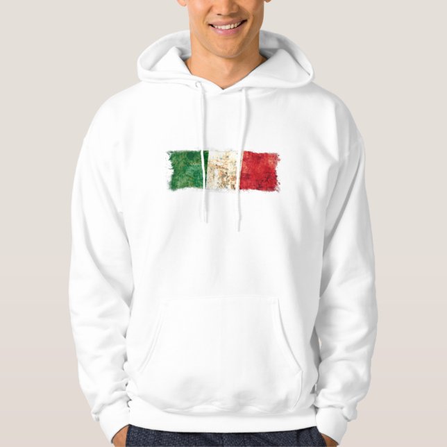 Italienische Flagge Hoodie (Vorderseite)