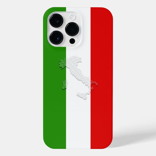 Italienische Flagge iPhone Hülle (Rückseite)