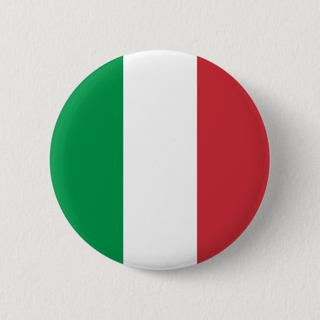 Italienische Flagge (Italien) Button (Vorderseite)