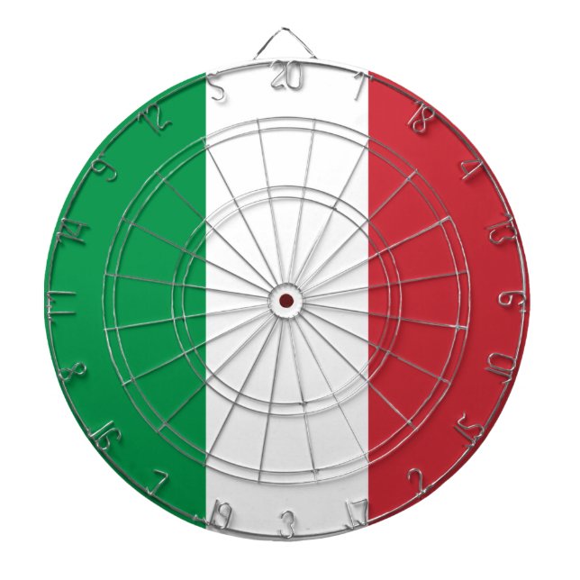 Italienische Flagge (Italien) Dartscheibe (vorne)