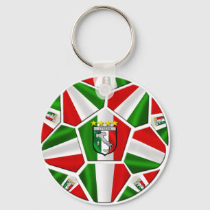 Italienische Flagge Italien-Fußballs von Schlüsselanhänger