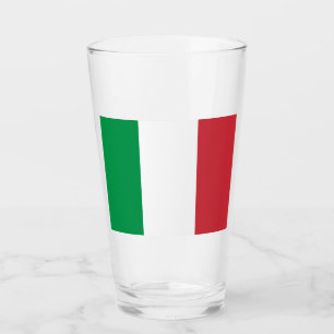 Italienische Flagge (Italien) Glas