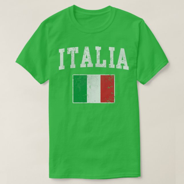 Italienische Flagge Italien Italiano T-Shirt (Design vorne)