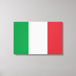 Italienische Flagge (Italien) Leinwanddruck