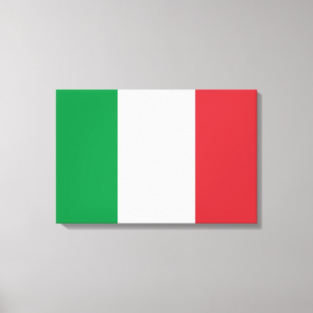Italienische Flagge (Italien) Leinwanddruck (Vorderseite)