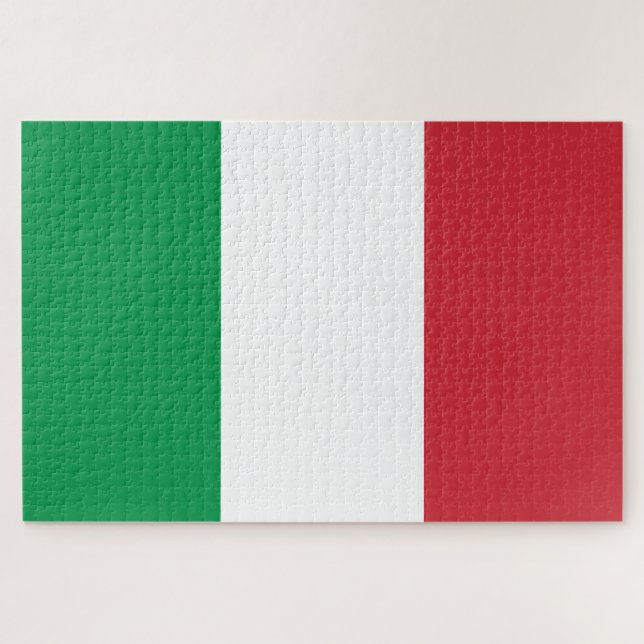 Italienische Flagge (Italien) Puzzle (Horizontal)