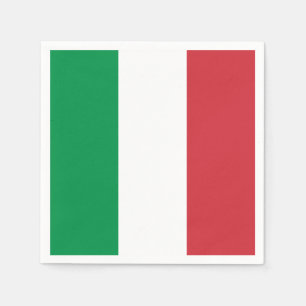 Italienische Flagge (Italien) Serviette