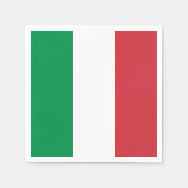 Italienische Flagge (Italien) Serviette (Vorderseite)
