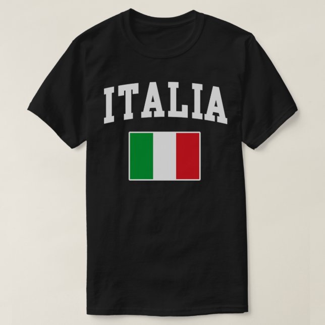Italienische Flagge Italien T-Shirt (Design vorne)