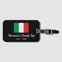 Italienische Flagge Italien Trip Custom Text