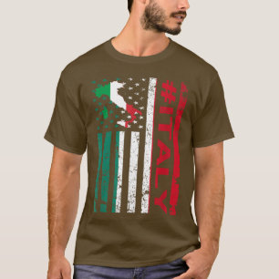 Italienische Flagge Italien USA Preis T-Shirt