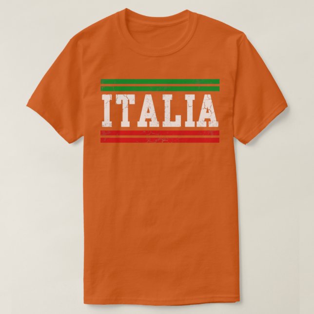 Italienische Flagge Italien Vintag beängstigend T-Shirt (Design vorne)