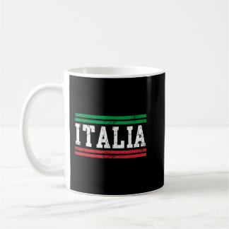 Italienische Flagge Italien Vintag Not leidende Mä Kaffeetasse