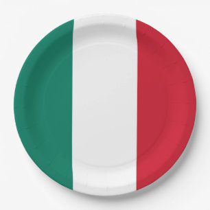 Italienische Flagge Italienisch Il Tricolore Pappteller