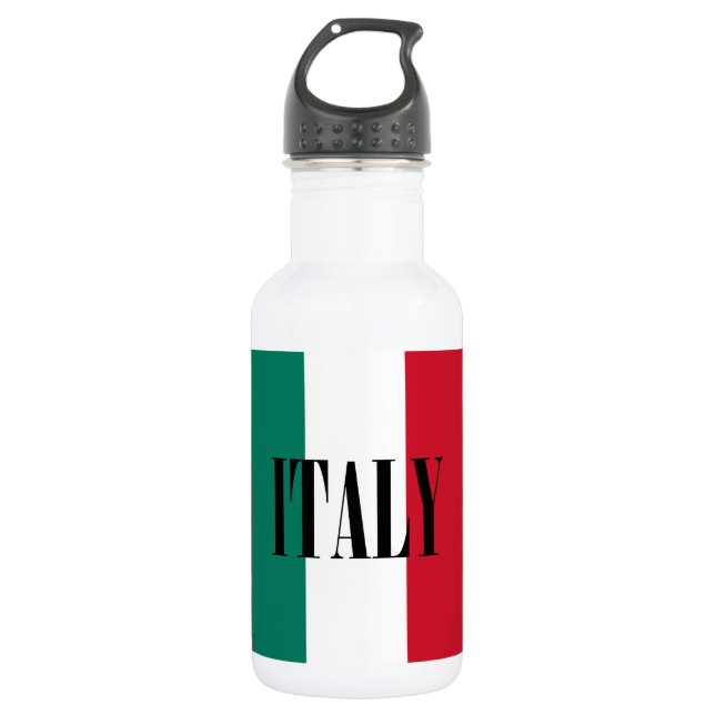 Italienische Flagge Italienisch Il Tricolore Trinkflasche (Vorderseite)