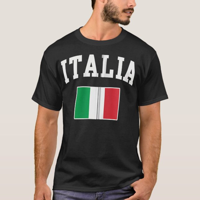Italienische Flagge Italienisch Italien Italiano G T-Shirt (Vorderseite)