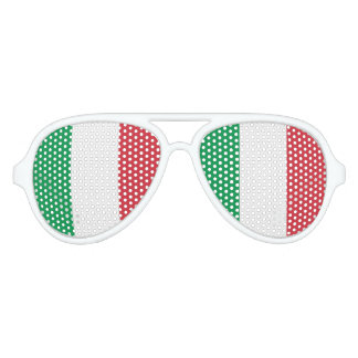 Italienische Flagge, italienische Fahne Partybrille