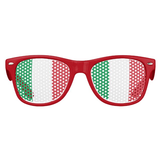 Italienische Flagge, italienische Fahne Sonnenbrille (Vorderseite)