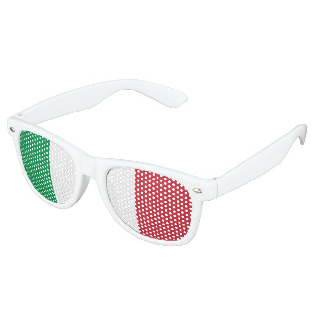 Italienische Flagge, italienische Fahne Sonnenbrille (Schrägansicht)