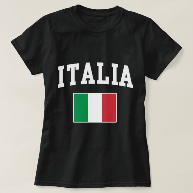 Italienische Flagge Italienische Familie Herren Wo T-Shirt (Design vorne)