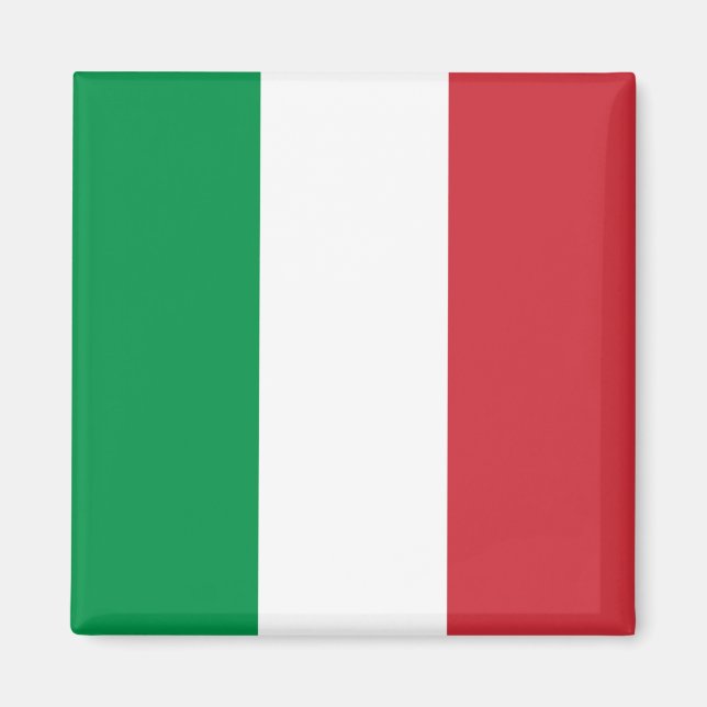 Italienische Flagge, italienische Flagge Magnet (Vorne)