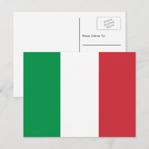 Italienische Flagge, italienische Flagge Postkarte