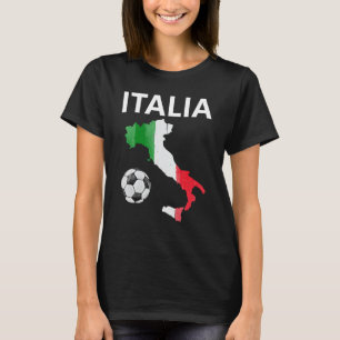 Italienische Flagge Italienische Karte Fußball Ita T-Shirt