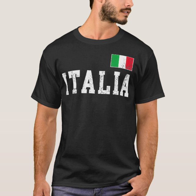Italienische Flagge Italienisches Land beängstigen T-Shirt (Vorderseite)