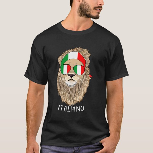 Italienische Flagge Italiens Italienisches Kulture T-Shirt (Vorderseite)